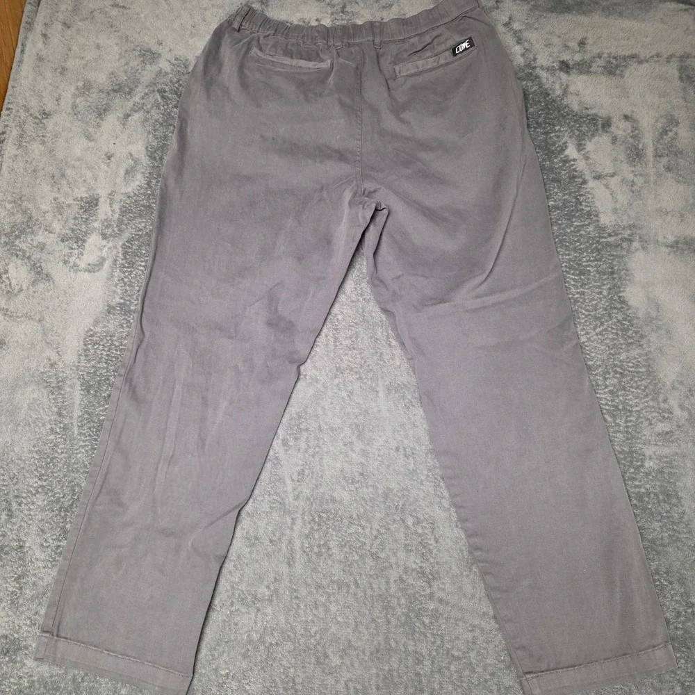 Cove Pants Mens 38 USA Gray Stretch Chino Elastic Waistband
